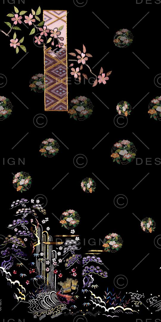 女装定位花印花华亿平台图片