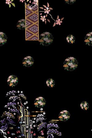 女装定位花印花华亿平台图片