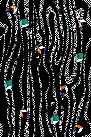 几何印花华亿平台图片