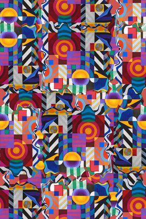 几何印花华亿平台图片