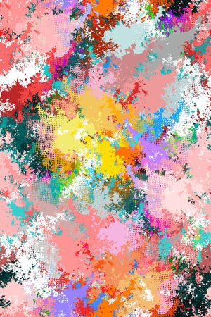 抽象男装印花华亿平台图片