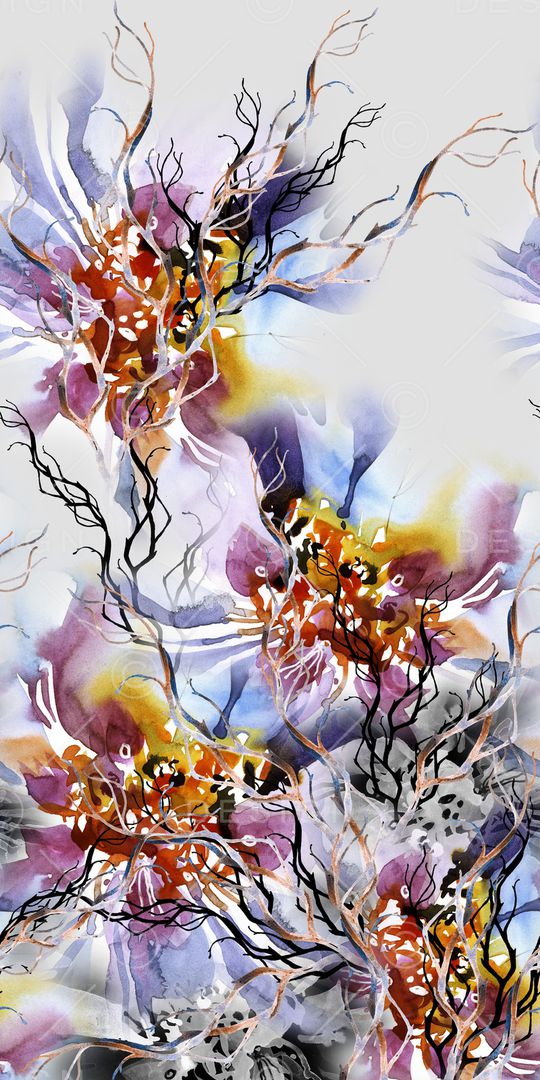 水彩印花华亿平台图片