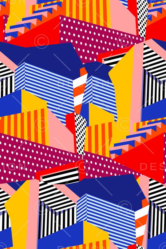 几何印花华亿平台图片