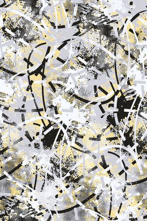 抽象男装印花华亿平台图片