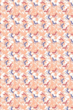 花卉蝴蝶印花华亿平台图片