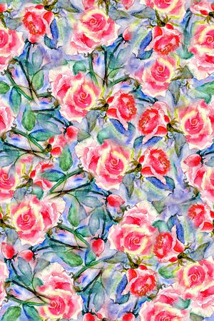 手绘花卉印花华亿平台图片