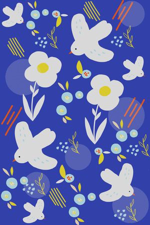 鸟印花华亿平台图片