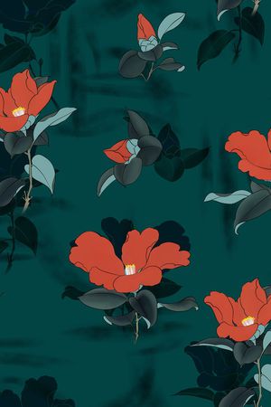 连衣裙印花华亿平台图片