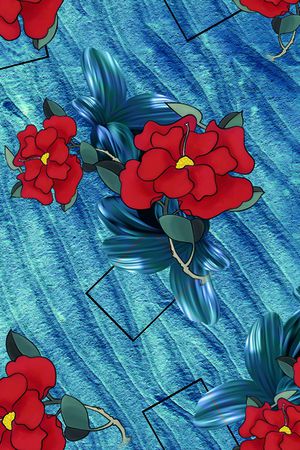 连衣裙印花华亿平台图片