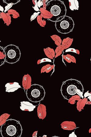 连衣裙印花华亿平台图片