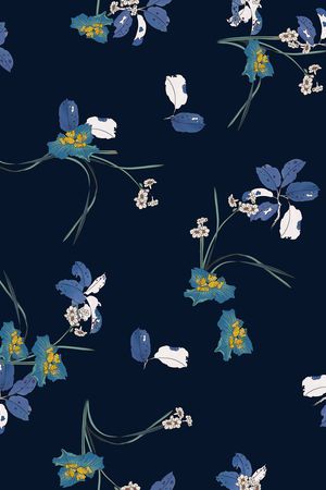 连衣裙印花华亿平台图片