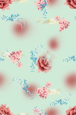 连衣裙印花华亿平台图片