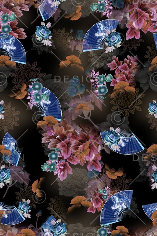 连衣裙印花华亿平台图片