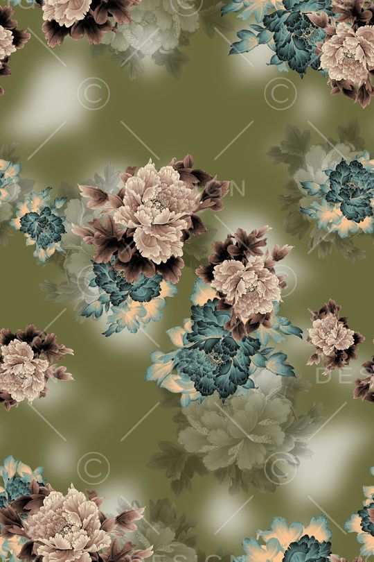 连衣裙印花华亿平台图片