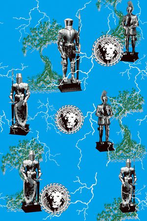 狮子印花华亿平台图片