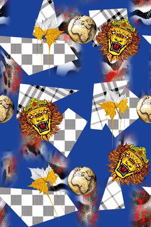 几何印花华亿平台图片