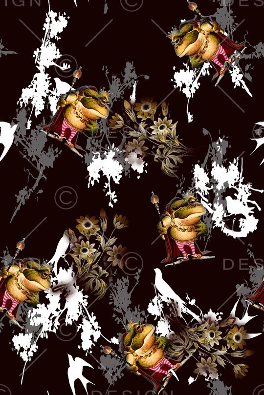 蛤蟆印花华亿平台图片