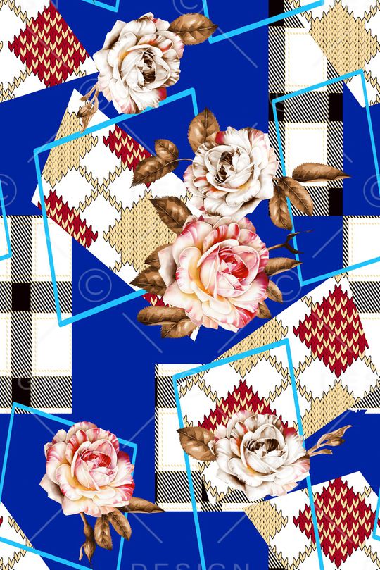 几何印花华亿平台图片