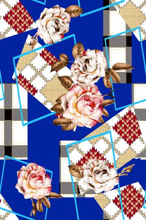 几何印花华亿平台图片