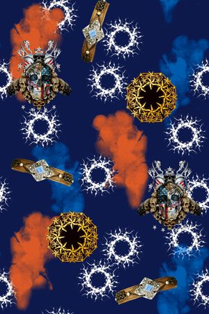 骷髅印花华亿平台图片