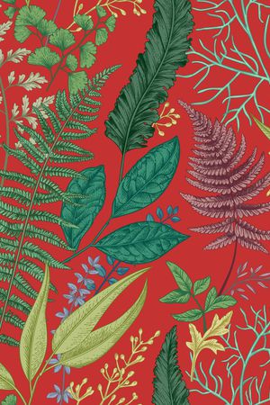 绿植树叶印花华亿平台图片