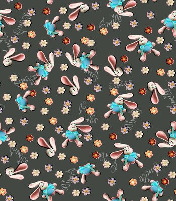 1366773-201004兔子小花回路灰色