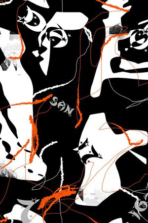 几何印花华亿平台图片