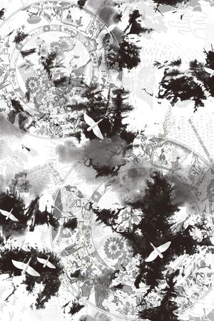 复古印花华亿平台图片