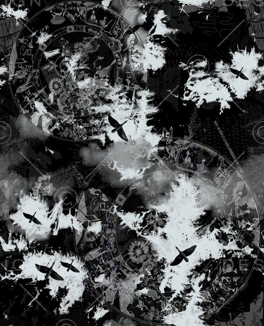 复古印花华亿平台图片