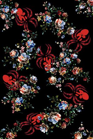 蜘蛛印花华亿平台图片