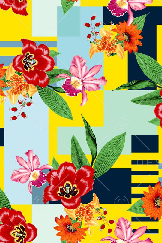 几何印花华亿平台图片