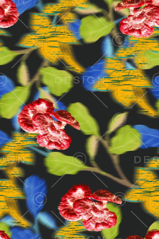 春夏华亿平台印花华亿平台图片