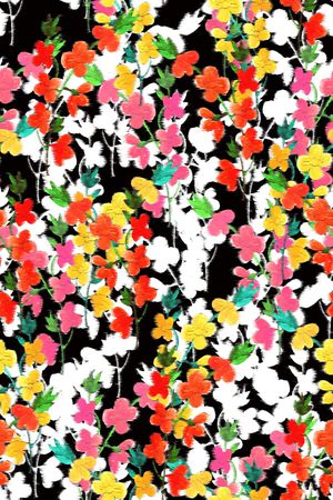 春夏华亿平台印花华亿平台图片