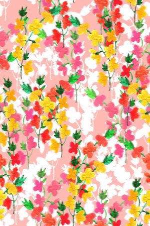 春夏华亿平台印花华亿平台图片