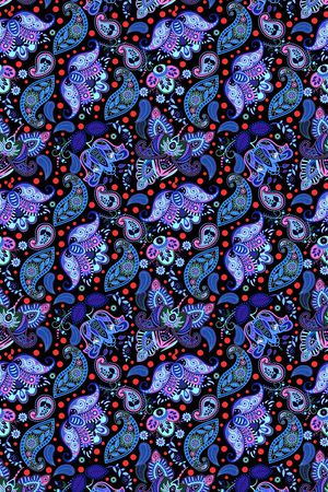 佩斯利印花华亿平台图片