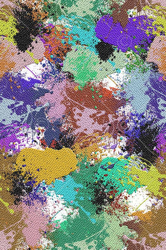 抽象男装印花华亿平台图片