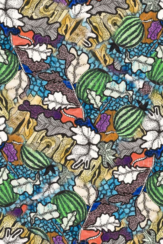 绿植树叶印花华亿平台图片