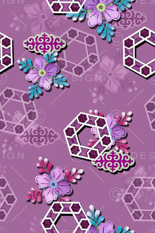 几何印花华亿平台图片