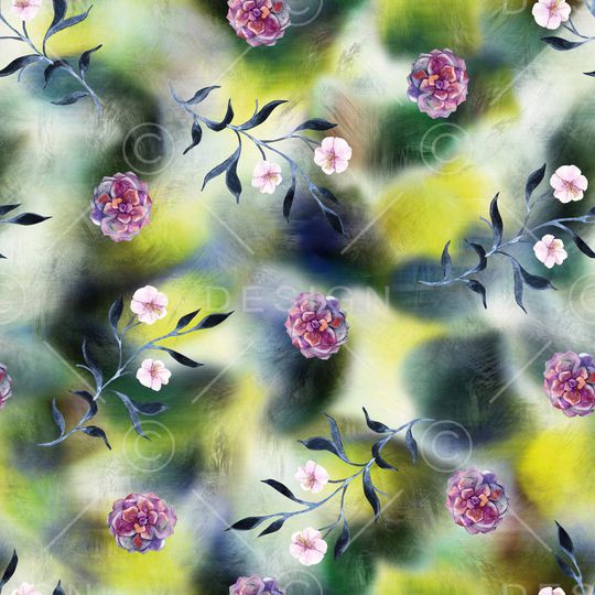 绿植树叶印花华亿平台图片