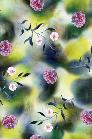 绿植树叶印花华亿平台图片