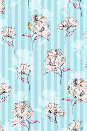 连衣裙印花华亿平台图片