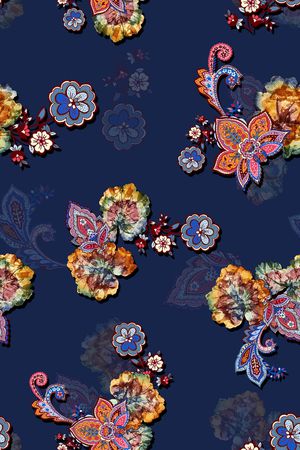 佩斯利印花华亿平台图片