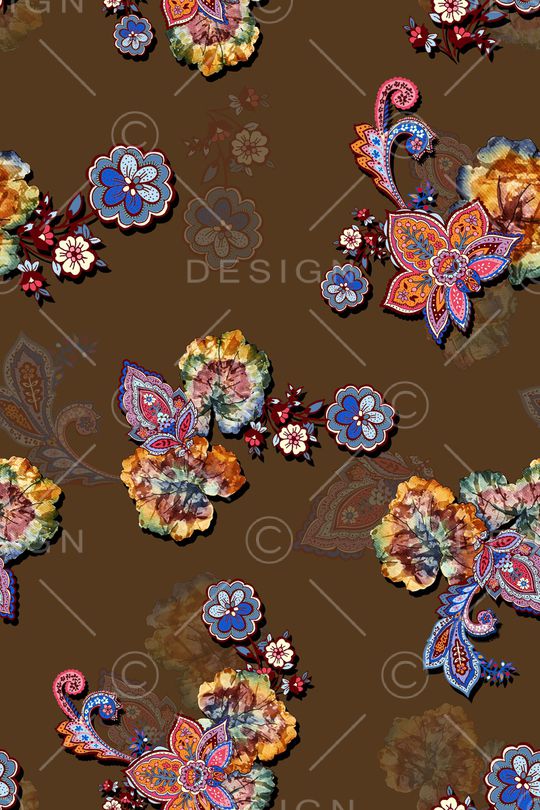 佩斯利印花华亿平台图片