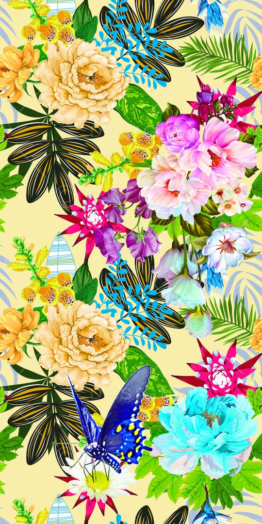 牡丹印花华亿平台图片