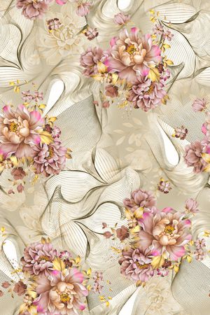 线条印花华亿平台图片