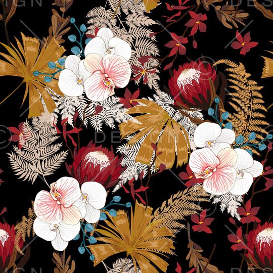 蝴蝶兰印花华亿平台图片