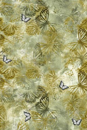 花卉蝴蝶印花华亿平台图片