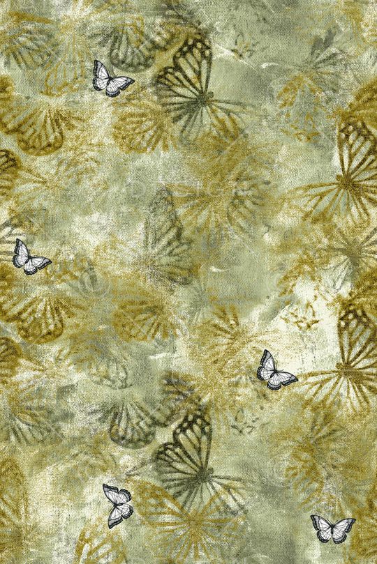 花卉蝴蝶印花华亿平台图片