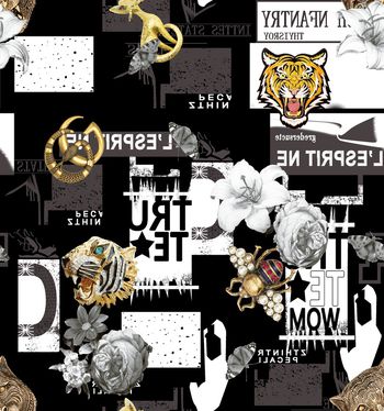 男装满版花印花华亿平台图片