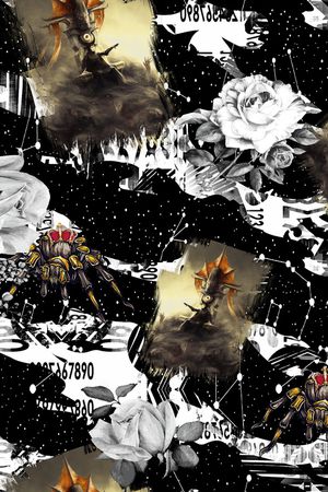 男装满版花印花华亿平台图片